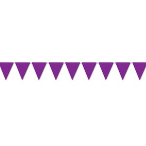 Beistle 10" x 12' Indoor/Outdoor Graduation Pennant Banner Purple 4/Pack 50708-PL - 1 of 1