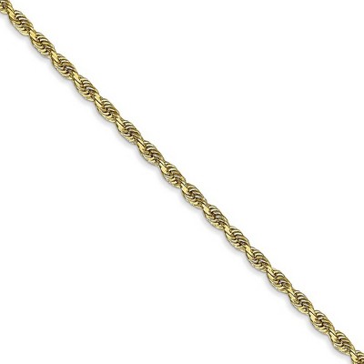Black Bow Jewelry 2.25mm 10k Yellow Gold D/C Quadruple Rope Chain Necklace