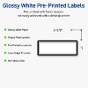 Avery® Labels, 1" x 2-5/8", Double Black Border, Glossy White, 160ct - 2 of 4