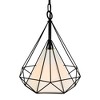 CWI Lighting Diamond 1 Light Down Pendant With Black Finish - 3 of 4