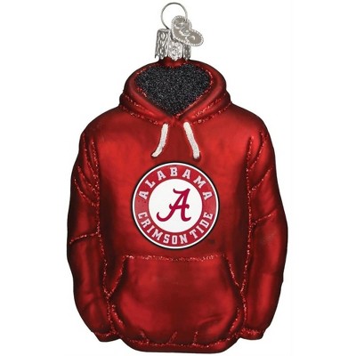 Old World Christmas 60100 Glass Blown Alabama Hoodie Ornament