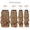 Alilang Long Curly Water Ripple Clip-in Hair Extensions for Women, 250g High Temperature Fiber, Perm and Dye Friendly - 3 of 4