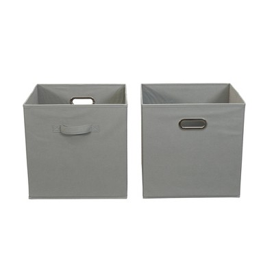 Household Essentials 2pc 12 X 13 Fabric Storage Bin Set Light Gray   GUEST F630a75a 5107 4dd1 9f0a 3d52e945186d