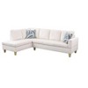 DOMETOUR Modern 3-Piece Living Room Sofa Set (Sofa+Left Side Chaise+Ottoman) - 2 of 4