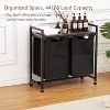 Laundry Sorter  Laundry Hamper with Shelf, Wheels Laundry Basket Organizer Pull Out Laundry Hamper Clothes Hamper Organizer for Laundry Room Bathroom - image 2 of 4