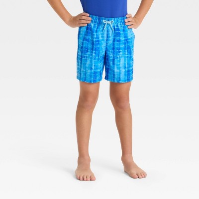 Boys' Tie-Dye Swim Trunks - Cat & Jack™ Blue