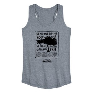Women's - Avatar: The Last Airbender - Same Roots Graphic Racerback Tank - 1 of 4