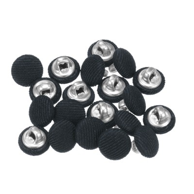 Unique Bargains Metal Shank Round Cloth Covered DIY Sewing Buttons 20 Pcs
