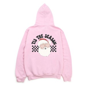 Simply Sage Market Tis The Season Santa Front And Back Hoodie - 1 of 4