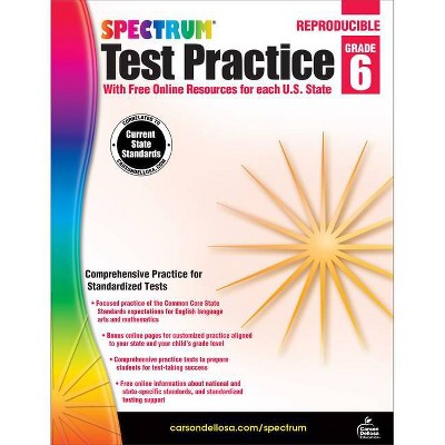 Spectrum Test Practice, Grade 6 - (Paperback)