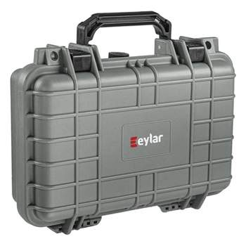 Eylar® SA00010 Compact Waterproof and Shockproof Gear and Camera Hard Case with Foam Insert (Gray)