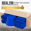 Crown Display 182 Pc Plastic Dinnerware Set: Includes 26 Each of 9''  Plates Disposable, 7'' Dessert Plates, 12oz Cups Napkins & Cutlery - 3 of 4