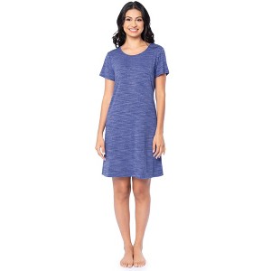 Fruit of the Loom Women's and Plus Breathable Short Sleeve Sleepshirt - 1 of 4