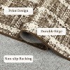 Acekool Geometric Checkered Area Rug, Washable Non-Slip Low Pile Entryway Carpet, Ultra Thin Lightweight Modern Throw Mat for Bedroom Living Room - 4 of 4