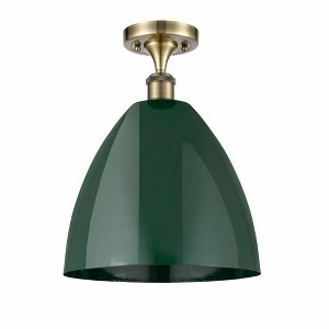 Plymouth Dome - 1 Light Semi-Flush Mount In Industrial Style-14.75 Inches Tall and 12 Inches Wide - 1 of 1