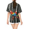 LA LEELA Button Down Shirt for Women Casual Summer Beach Party Dressy Colourful Blouses Short Sleeve Vacation Tops Hawaiian T Shirts - 4 of 4