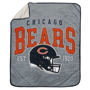 NFL Chicago Bears Vintage Arch Sweatshirt Blanket - 1 of 1