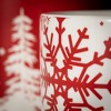 7"H and 5"H Sullivans Pine and Snowflake Planter - Set of 2, Red - 2 of 4