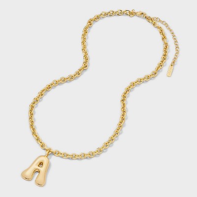 SUGARFIX by BaubleBar Bubble Initial Necklace - Gold - image 3