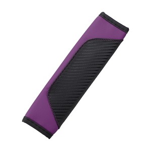 Unique Bargains Car Seat Belt Cover Universal Carbon Fiber Leather Auto Seat Belt Covers Shoulder Protection 9.06"x7.09" - 1 of 4
