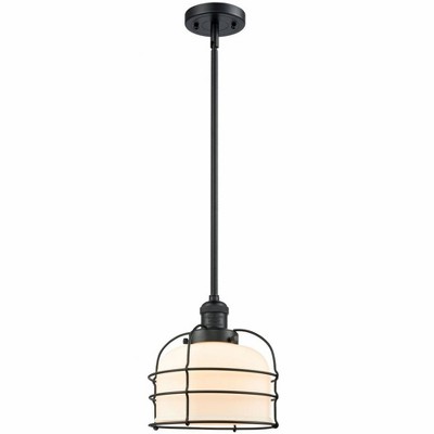 Bell Cage - 1 Light Mini Pendant In Traditional Style-10 Inches Tall and 9 Inches Wide