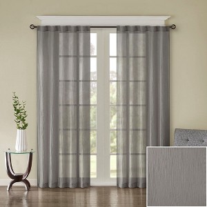 Kumasinova 2 PCS Lightweight Sheer Curtain Panel,Living Room Curtains with Rod Pocket/Back Tab Top,Window Curtain for Living Room,Bedroom - 1 of 4