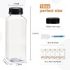 Plastic Juice Bottles with Caps, 10-Piece 12oz Reusable Food Grade Drink Containers - 4 of 4