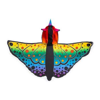 HearthSong Rainbow Butterfly Unicorn Wings for Kids Imaginative Play