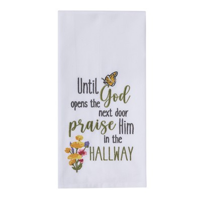 Split P Praise Him Butterfly Decorative Dishtowel Set of 2