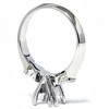 Pompeii3 Pear Shape Diamond Engagement Mount Ring Setting 14K White Gold - 2 of 4