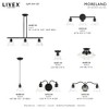 Livex Lighting Moreland 1 - Light Semi-Flush Mount in  Black - 2 of 4