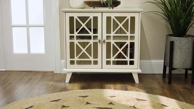 Versatile Fretwork Accent Storage Cabinet Blue - Saracina Home, 2 of 8, play video