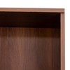 Gulches 70.87" 10-Cube Bookcase with 3 Doors - 4-Tier Storage Organizer, Particle Board+MDF Cabinet for Living Room Office Bedroom, Brown - 3 of 4
