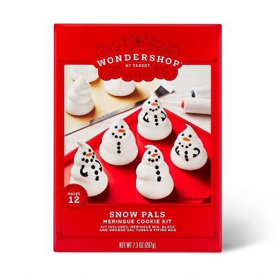 Holiday Snow Pals Meringue Cookie Kit - 7.3oz - Wondershop™