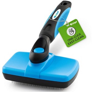 BOSHEL Dog Slicker Brush - Self Cleaning Dog Grooming Brush – Dog Brush For Shedding Small & Large Pets - Detangling Hair, Removing Matts - 1 of 4