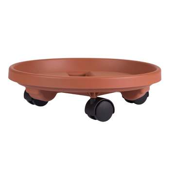Plant Stand Caddy with Wheels and Saucer Tray - Bloem