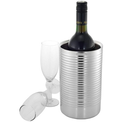 Sol Living 1.6 Qt. Stainless Steel Double Wall Wine Chiller Bucket