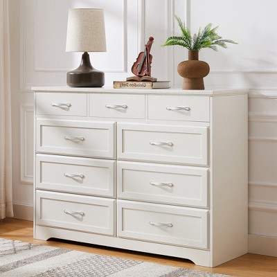 9 Drawers Dresser, Wood Chest, Storage Cabinet for Bedroom, Livingroom, Entry and Hallway -Frevyn