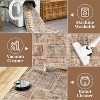 Washable Vintage Rug, Non-Slip Non-Shedding Carpet, Low Pile Floor Covering, Foldable Floral Print Soft Mat for Playroom, Bedroom Living Room - 3 of 4