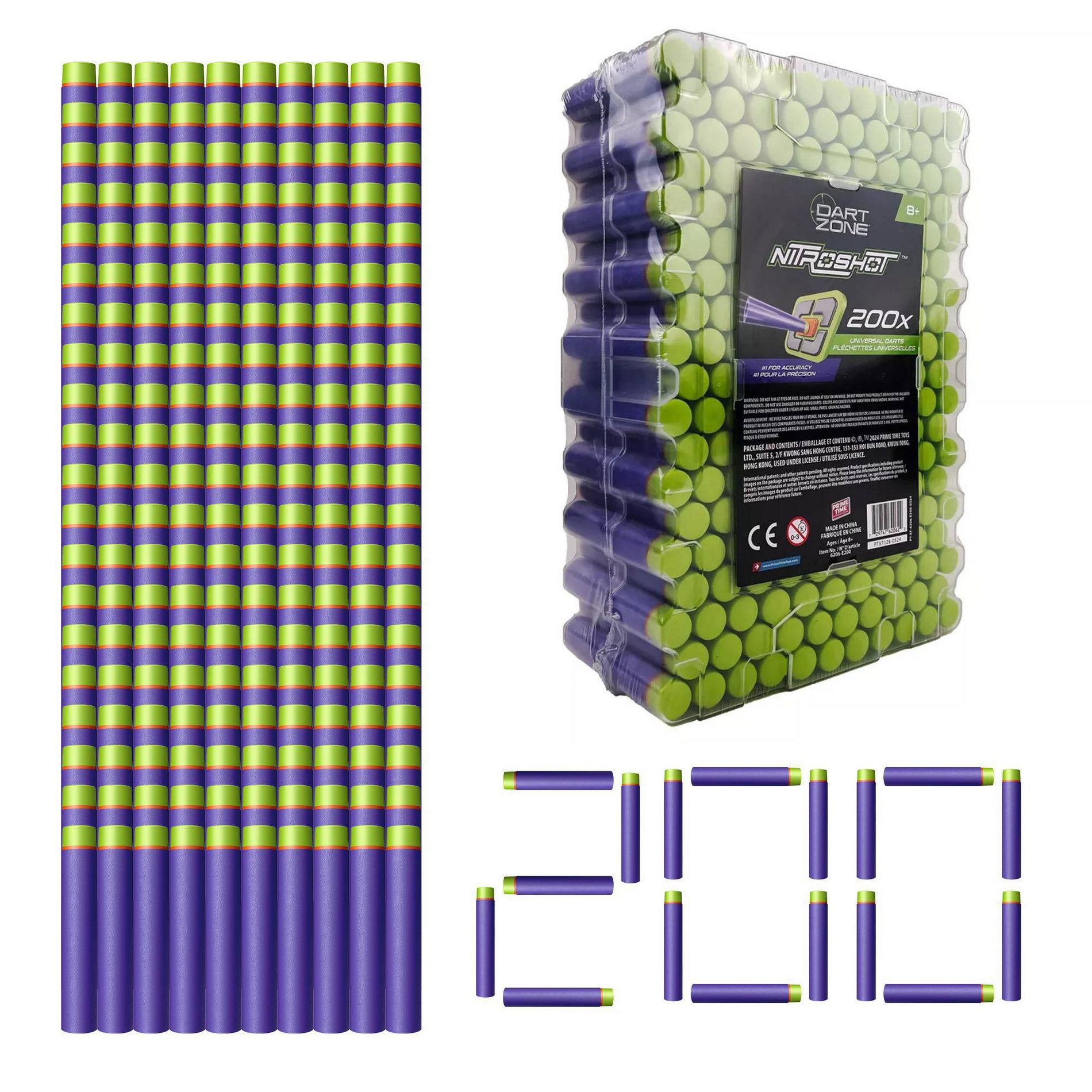 Dart Zone Nitroshot 200-Piece Dart Blaster Refill Pack