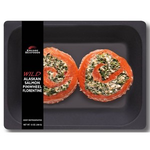 Encore Seafoods Wild Alaskan Salmon Pinwheel With Florette Stuffing - 12oz - 1 of 3