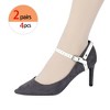 Allegra K Women's Detachable Adjustable Anti-Slip Shoe Straps Bands Belts with Buckle for Heels 2 Pairs - 4 of 4