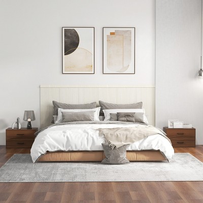 Espresso Brown MDF Stackable 2-Drawer Storage Organizer Set