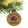 Western Carolina Catamounts Mini Small Tiny Wood Christmas Tree Holiday Ornament - 3 of 4