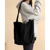 Paaaawaters Corduroy Tote Bag for Women,Hobo HandBags with Zipper,Large Capacity Casual Shoulder Handbags with Inner Pockets - 4 of 4