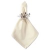 DII Multibead Napkin Ring Set of 6, Gold - 3 of 4