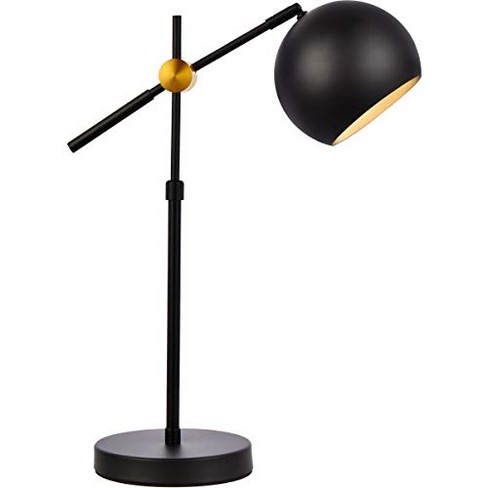 Elegant Lighting Forrester 1 Light Black Table Lamp : Target