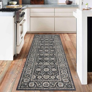 Area Rugs, Washable Rugs Low Piles Indoor Rugs, Vintage Distress Low Pile Washable Carpets for Living Room Bedroom Kitchen Office - 1 of 4