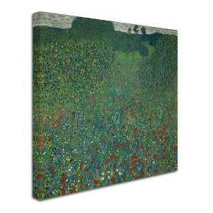 Trademark Fine Art -Gustav Klimt 'Field of Poppies 1907' Canvas Art - 1 of 3