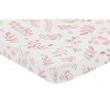 Sweet Jojo Designs Girl Baby Fitted Mini Crib Sheet Botanical Pink and White - 2 of 4